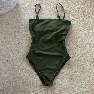 Aeropostale crisscross side one piece swimsuit